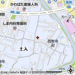 和歌山県和歌山市土入61周辺の地図