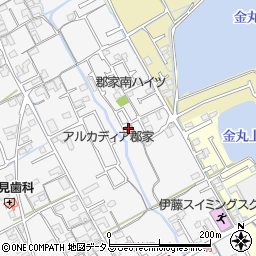 香川県丸亀市郡家町1582-3周辺の地図