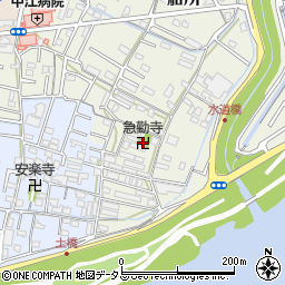 急勤寺周辺の地図