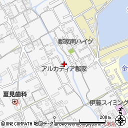 香川県丸亀市郡家町1393-23周辺の地図