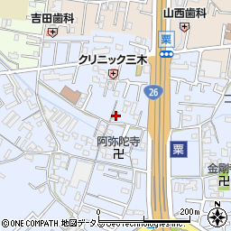 和歌山県和歌山市粟277周辺の地図