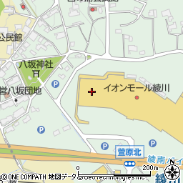イオンシネマ綾川周辺の地図