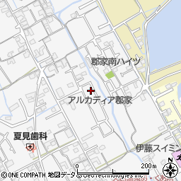香川県丸亀市郡家町1393-10周辺の地図