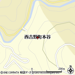 奈良県五條市西吉野町本谷周辺の地図