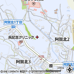 広島県呉市阿賀北1丁目4周辺の地図
