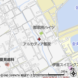 香川県丸亀市郡家町1582-8周辺の地図