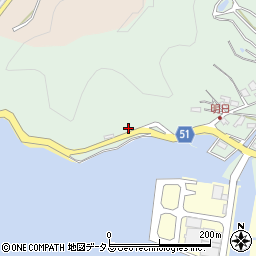 愛媛県今治市大三島町明日72周辺の地図