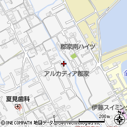 香川県丸亀市郡家町1393-7周辺の地図