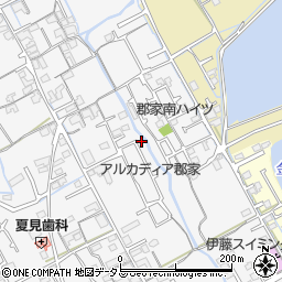 香川県丸亀市郡家町1393-6周辺の地図