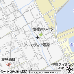 香川県丸亀市郡家町1582-16周辺の地図
