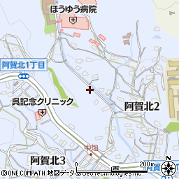 広島県呉市阿賀北1丁目4-16周辺の地図