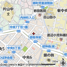 西教寺蔵本支坊周辺の地図