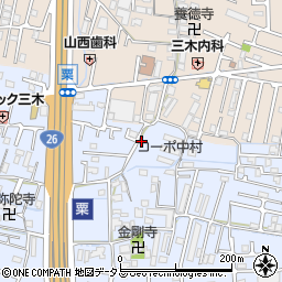和歌山県和歌山市粟354周辺の地図
