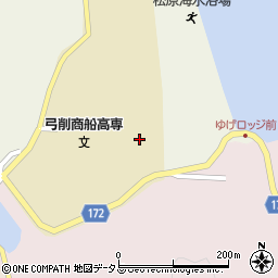 愛媛県上島町（越智郡）弓削下弓削周辺の地図