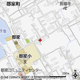 香川県丸亀市郡家町1208-3周辺の地図