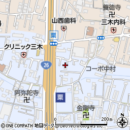 和歌山県和歌山市粟261周辺の地図