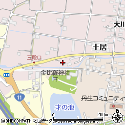 香川県東かがわ市土居180周辺の地図