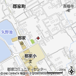 香川県丸亀市郡家町2133-1周辺の地図