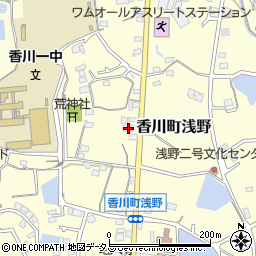 香川県高松市香川町浅野1121周辺の地図