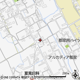 香川県丸亀市郡家町1384-1周辺の地図