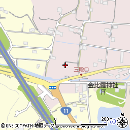 香川県東かがわ市土居300周辺の地図