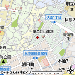 〒737-0077 広島県呉市伏原の地図