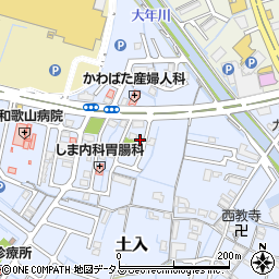 和歌山県和歌山市土入26-5周辺の地図