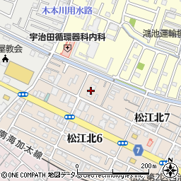 高齢者住宅クレール松江周辺の地図
