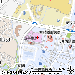 和歌山市民体育館周辺の地図