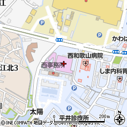 和歌山市民体育館周辺の地図