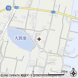 香川県木田郡三木町田中2728周辺の地図