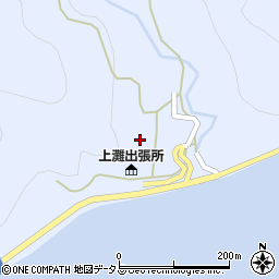 上灘簡易郵便局周辺の地図
