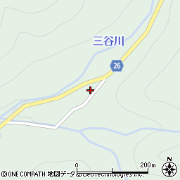 山口県山口市徳地三谷2094周辺の地図