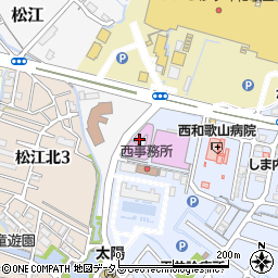 和歌山市民温水プール周辺の地図