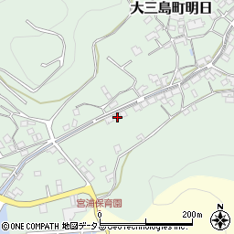 愛媛県今治市大三島町明日2389周辺の地図
