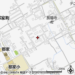 香川県丸亀市郡家町1988-11周辺の地図