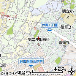 呉市役所　呉市シルバー人材センター（公益社団法人）周辺の地図