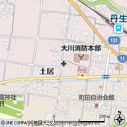 香川県東かがわ市土居87周辺の地図