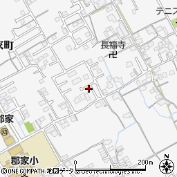 香川県丸亀市郡家町1988-8周辺の地図