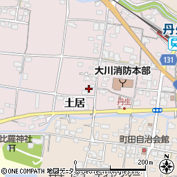 香川県東かがわ市土居166周辺の地図
