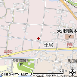香川県東かがわ市土居193周辺の地図