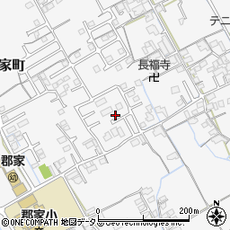 香川県丸亀市郡家町1988-13周辺の地図