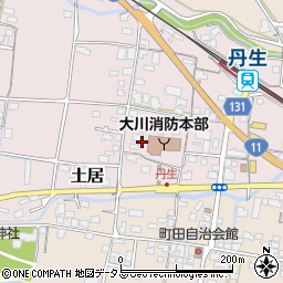 香川県東かがわ市土居90周辺の地図