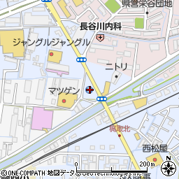 シキボウクリーニング　栄谷店周辺の地図