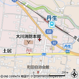 香川県東かがわ市土居64周辺の地図