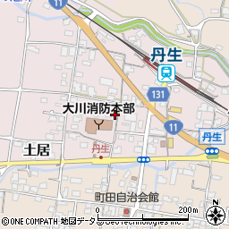 香川県東かがわ市土居97周辺の地図
