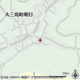 愛媛県今治市大三島町明日2210周辺の地図