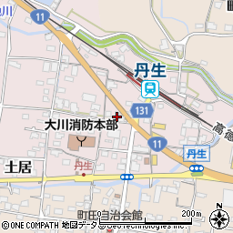 香川県東かがわ市土居59周辺の地図