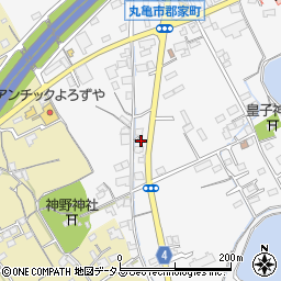 香川県丸亀市郡家町2436-1周辺の地図
