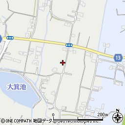 香川県木田郡三木町田中2743周辺の地図